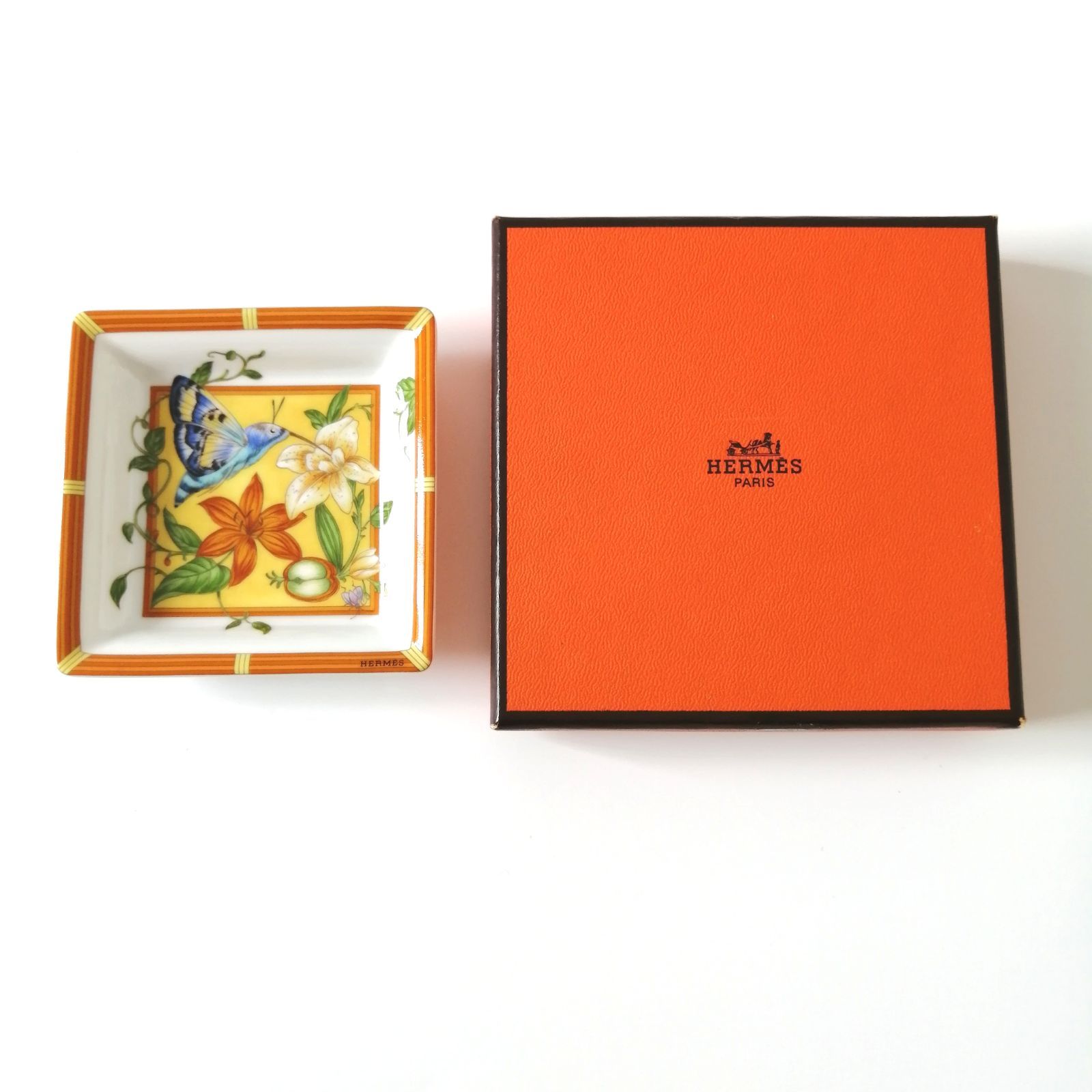エルメス エルメス フルーツ花デザイン トレイ フルーツ花デザイン トレイ