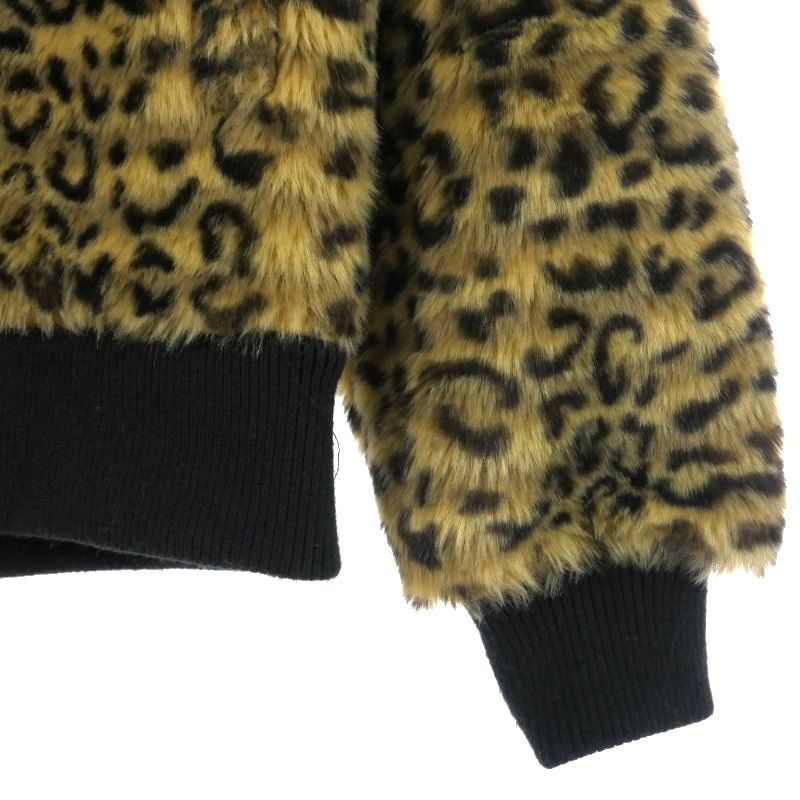 チャムス CHUMS レオパード フード付き フリースジャケット ジップ