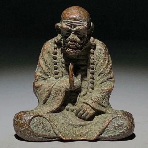 銅器 仏像 達磨祖師銅像 羅漢達磨仏像 彫刻 置物 開運 風水 工芸品