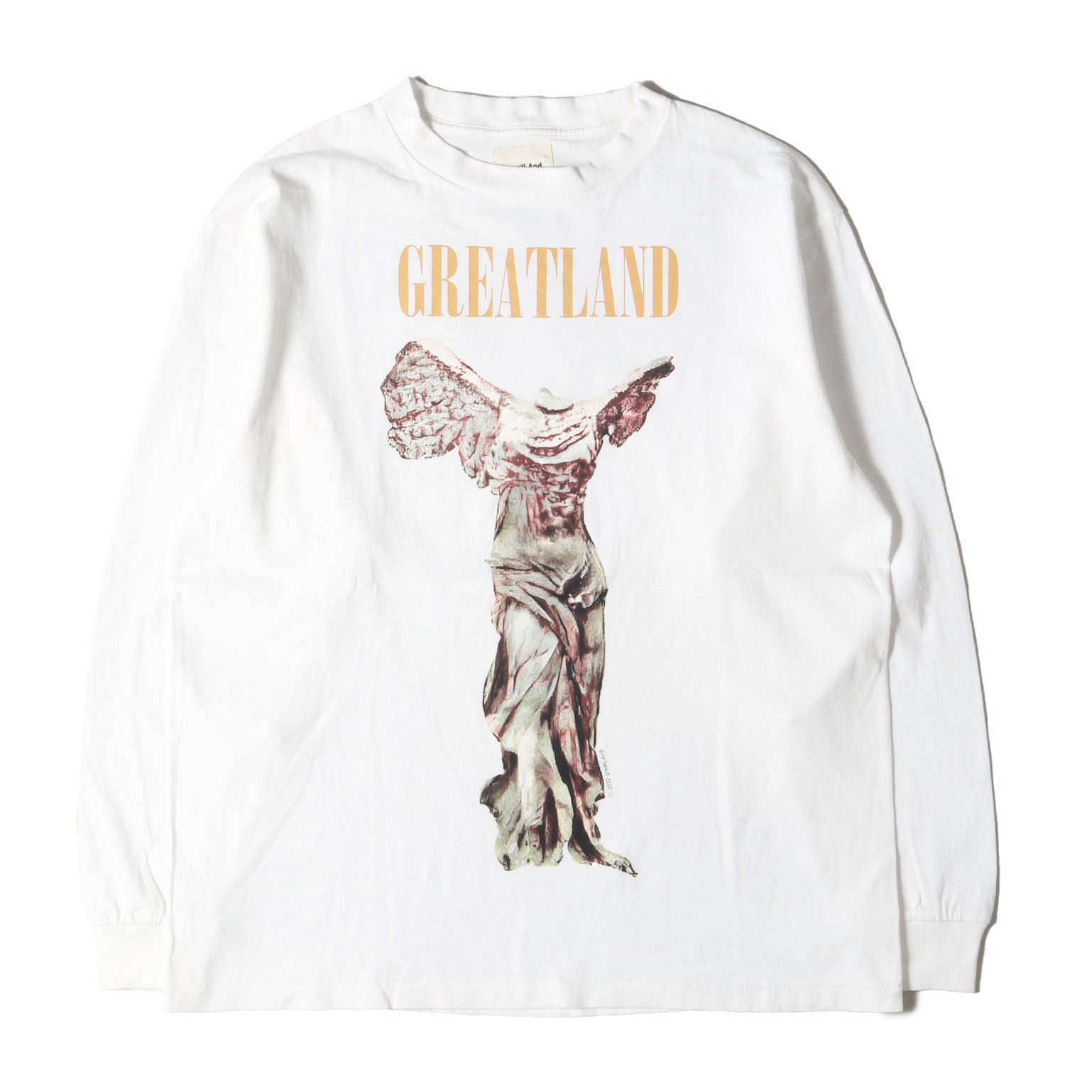 美品】greatLAnd グレートランド Tシャツ ホワイト 白 サイズ:L | ニケ