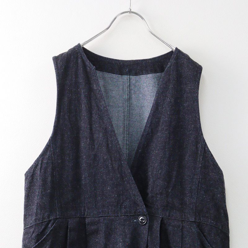 新作 2024SS ネストローブ nest Robe UpcycleLino デニムアシメタック