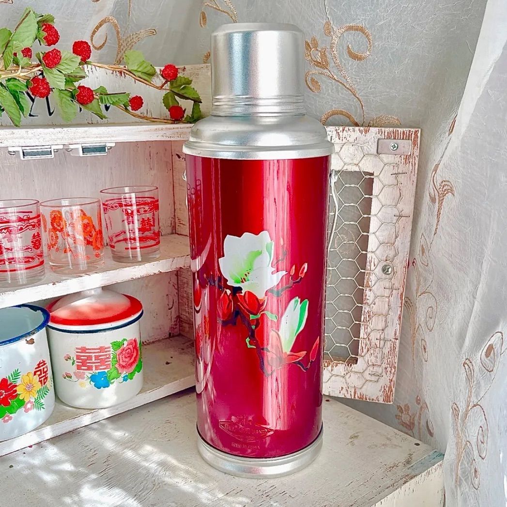 新品 中国 魔法瓶 水筒 ポット 保温瓶 インテリア アンティーク 中国