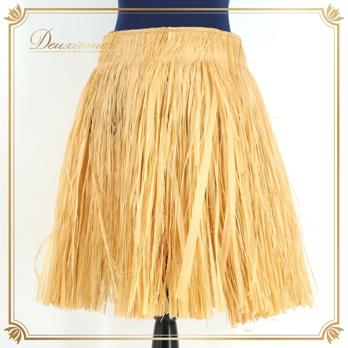 フラダンス 衣装 モレ ブラウン系 腰みの ショート丈 スカート