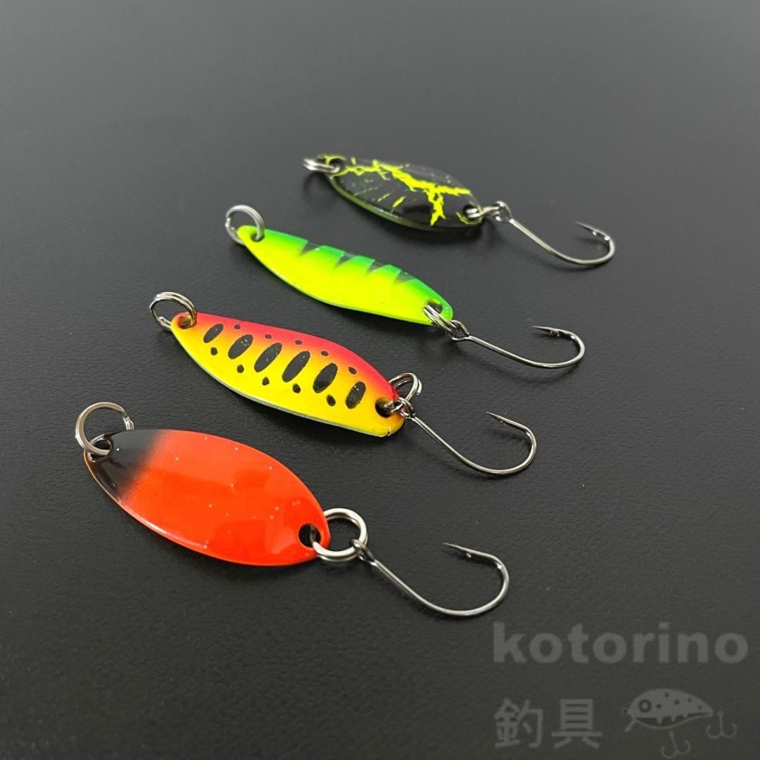 スプーン ルアー 渓流 セット 2g 3g 3cm トラウト ヤマメ ニジマス