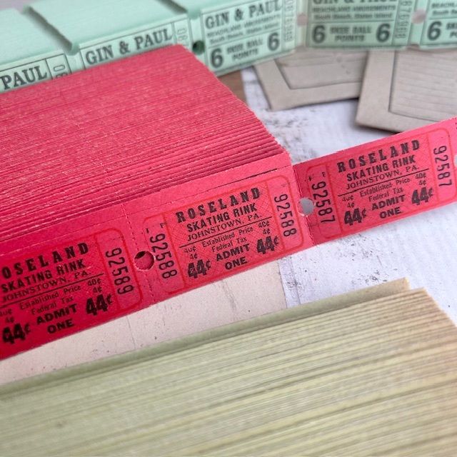 374・R-990 ビンテージ遊園地チケット 3種 計60枚 スケートリンク