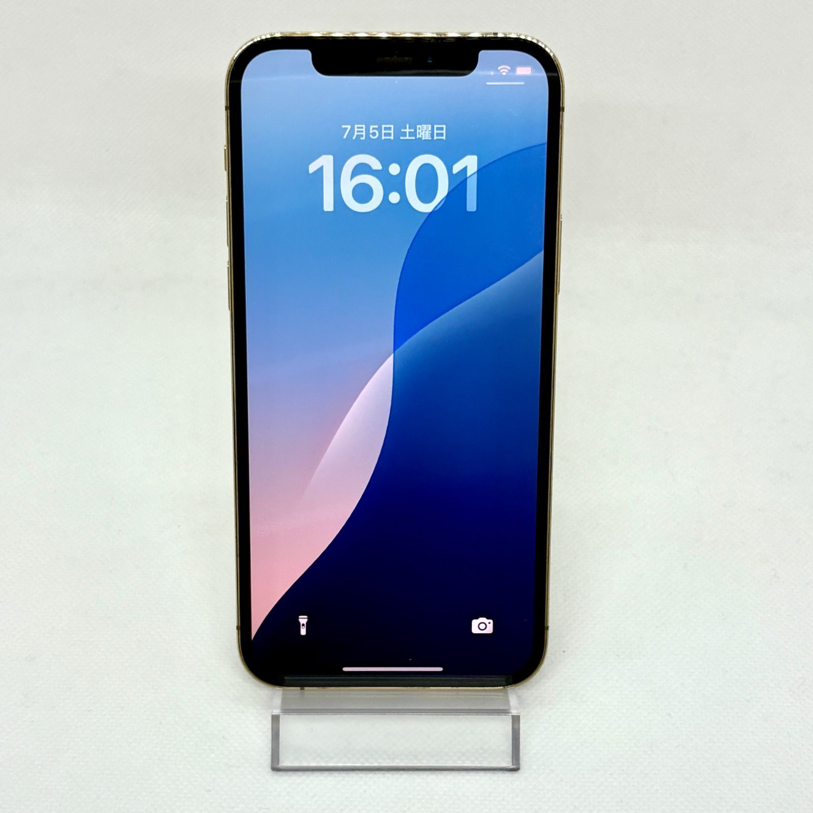 並品】【純正バッテリー100%】 iPhone 12Pro 256GB ゴールド 9849 SIM