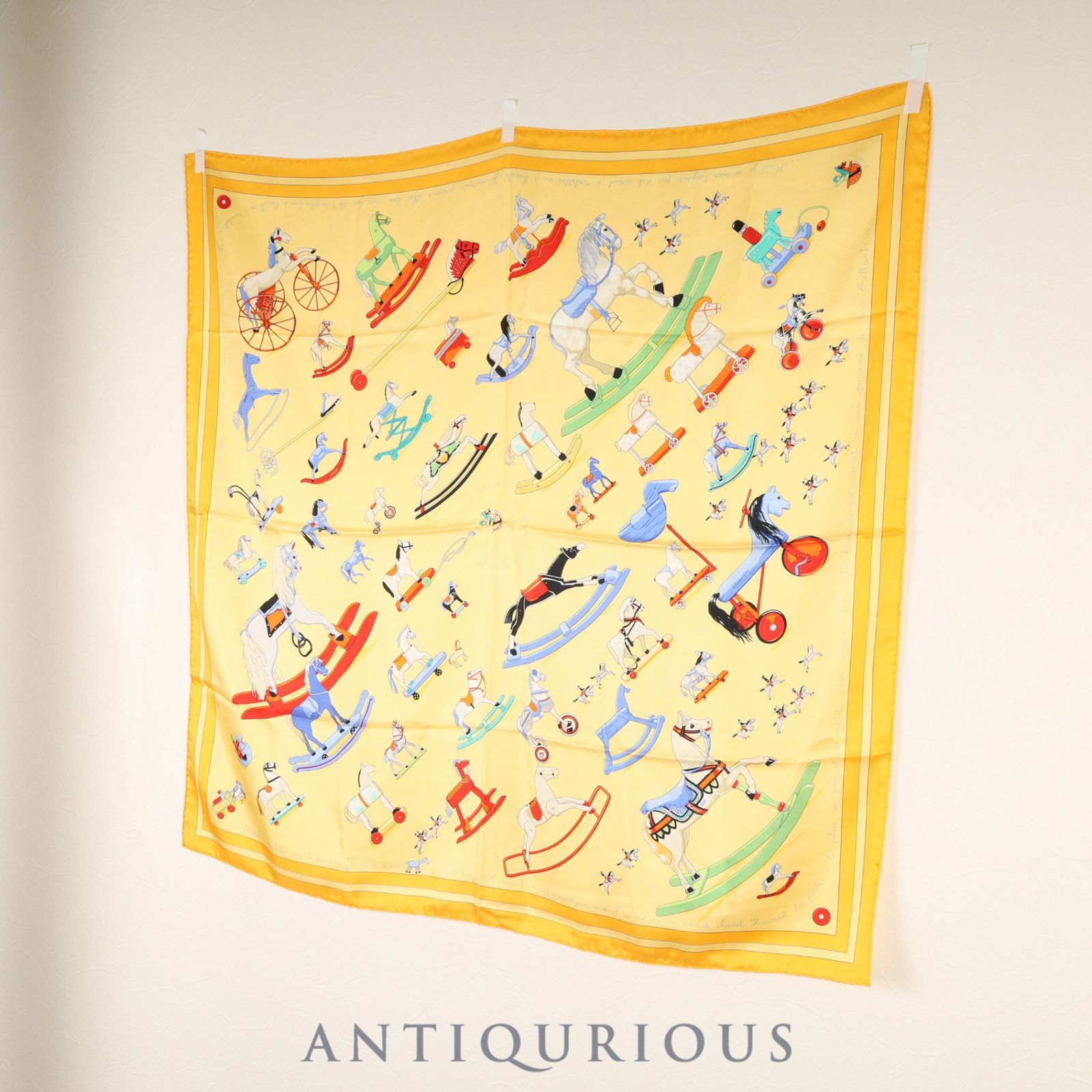 エルメス スカーフ カレ90 お馬の話をして SILK100% - メルカリ