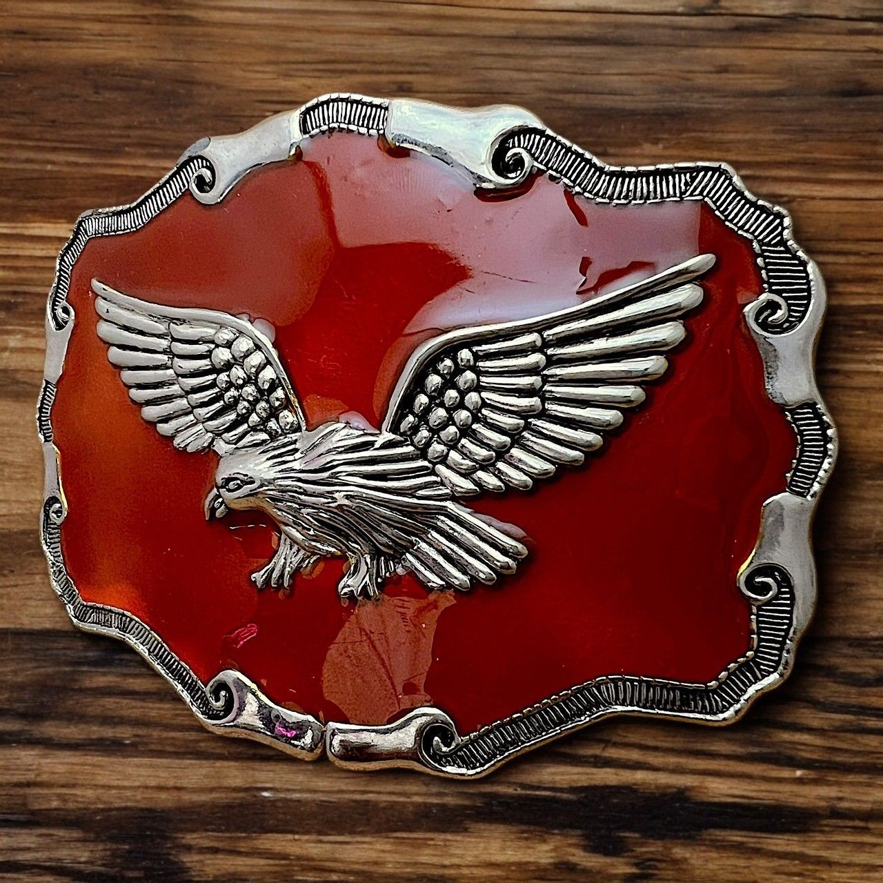 バックル イーグル 鷹 コンドル ワシ 鳥 ベルト 古着 ビンテージ