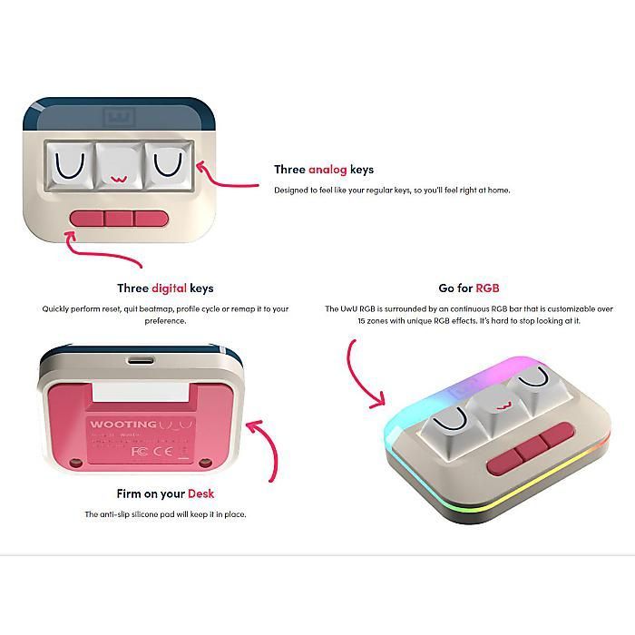 真鍮製ボトムケースタイプ】Wooting(ウーティン) / Wooting UwU RGB