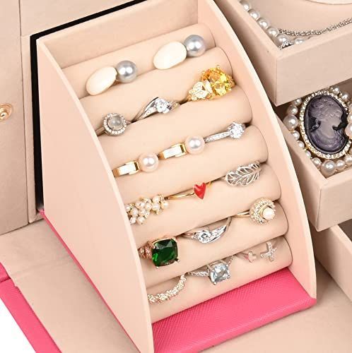 ティファニーブルー_Mサイズ SANSREPONSE ジュエリーボックス 鍵付き