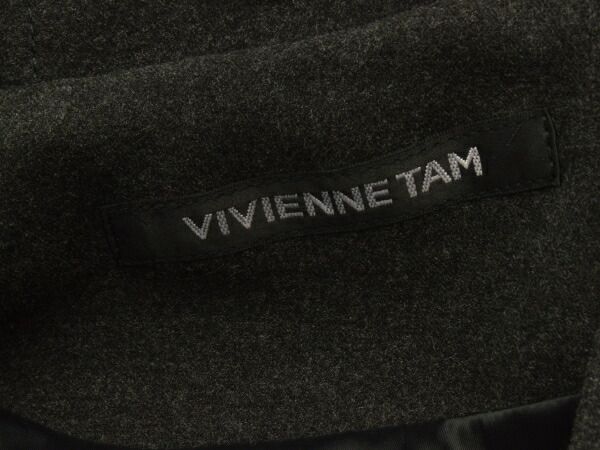 ヴィヴィアンタム VIVIENNE TAM 2WAY丈 フード 裾切替 コート 38サイズ