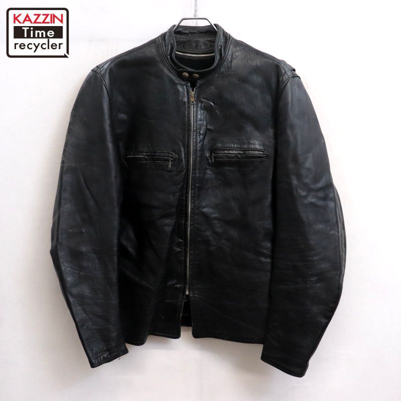60s USA製 vintage ブルックス BROOKS シングルライダースジャケット