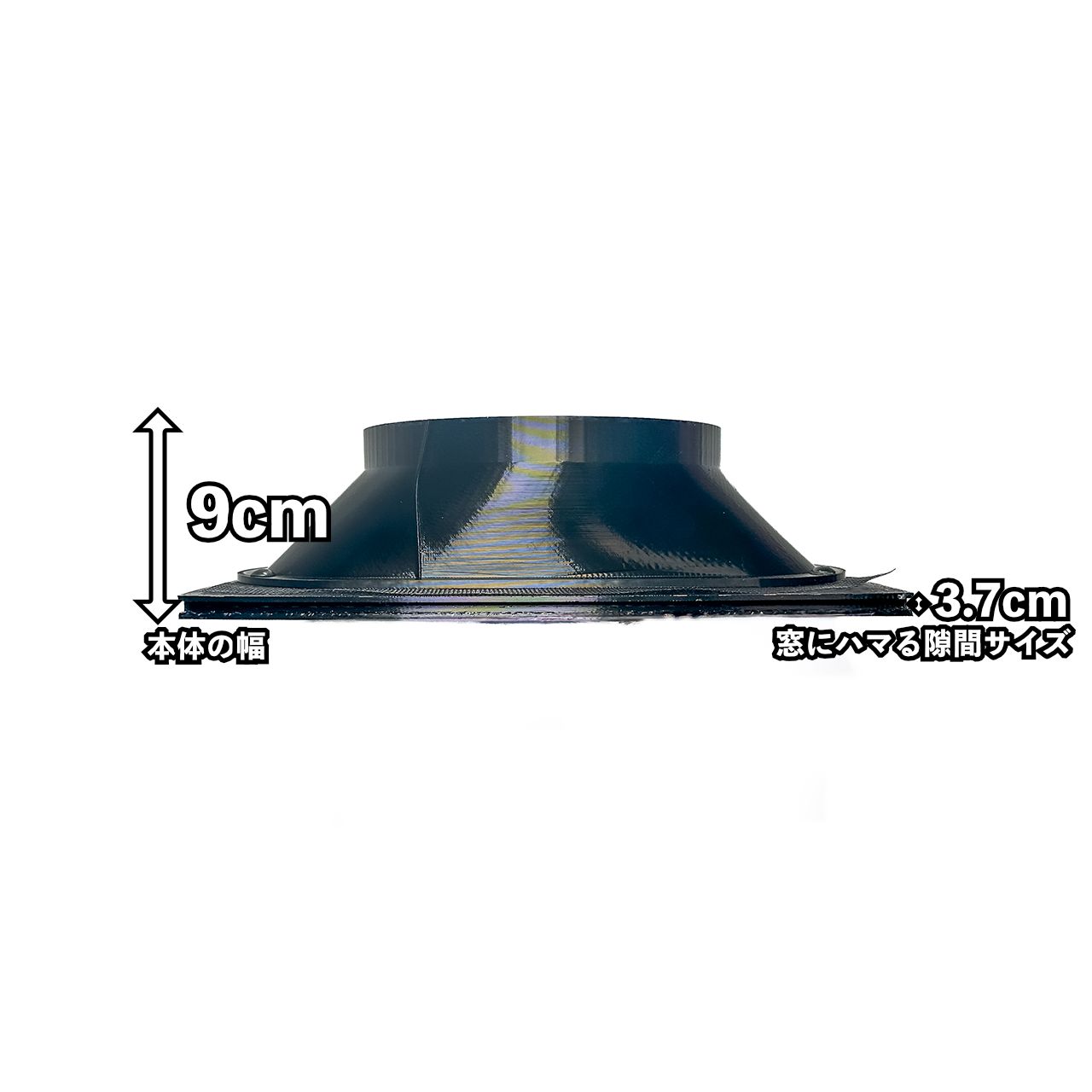 EcoFlow WAVE3 WAVE2】自作排気吸気ダクト ネット付き エコフロー