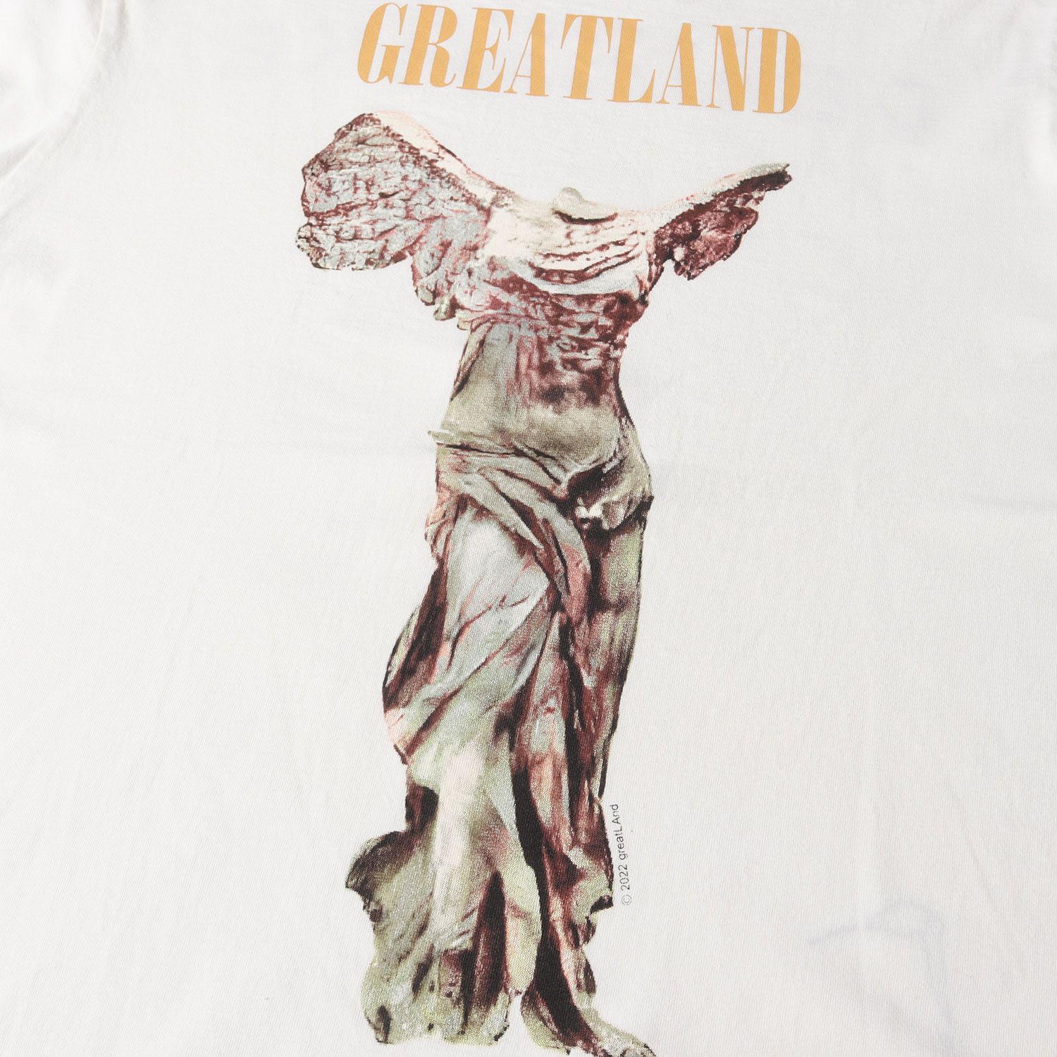 美品】greatLAnd グレートランド Tシャツ ホワイト 白 サイズ:L | ニケ