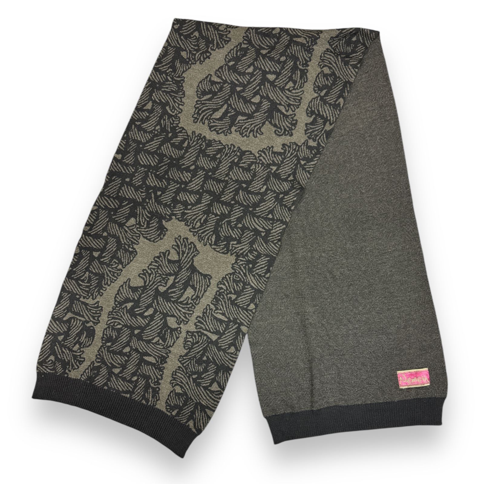 CHRISTOPHER Nemeth 総柄 ウール マフラー ストール クリストファー