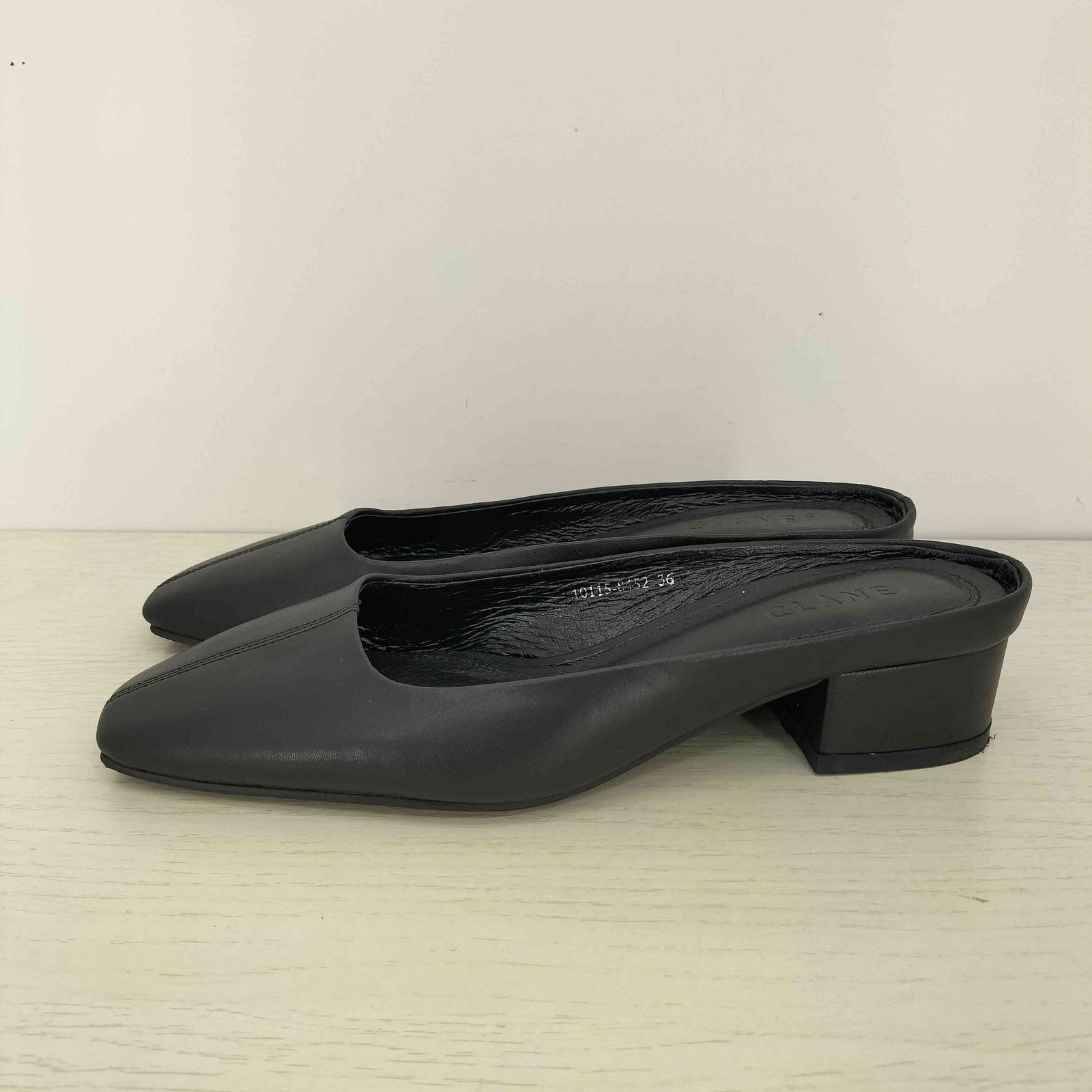 クラネ CLANE SQUARE TOE LOW PUMPS スクエアトゥ ロー パンプス