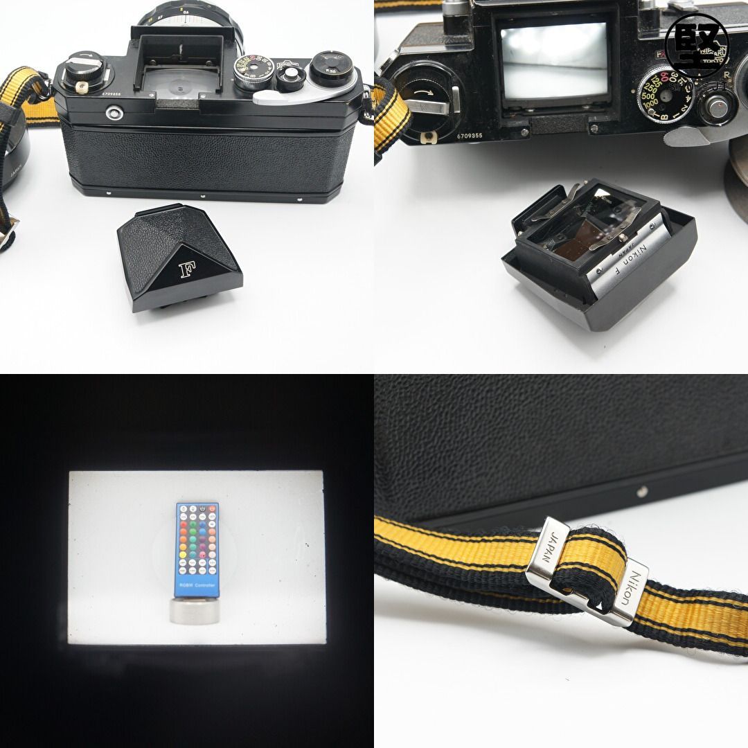 稀少完動品】Nikon F 黒アイレベル 富士山マーク シリアルF670 付属品