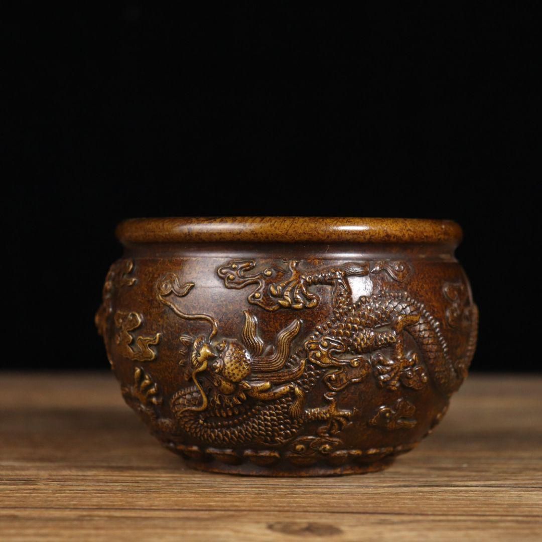 銅器 風水グッズ 香炉です 装飾品 工芸品 美術品 置物 銅器 風水グッズ