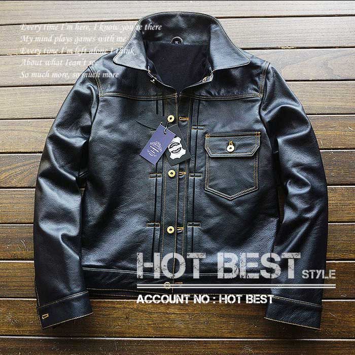 18万□Gabriel-最上級カウハイド ファーストタイプ Gジャン ライダース