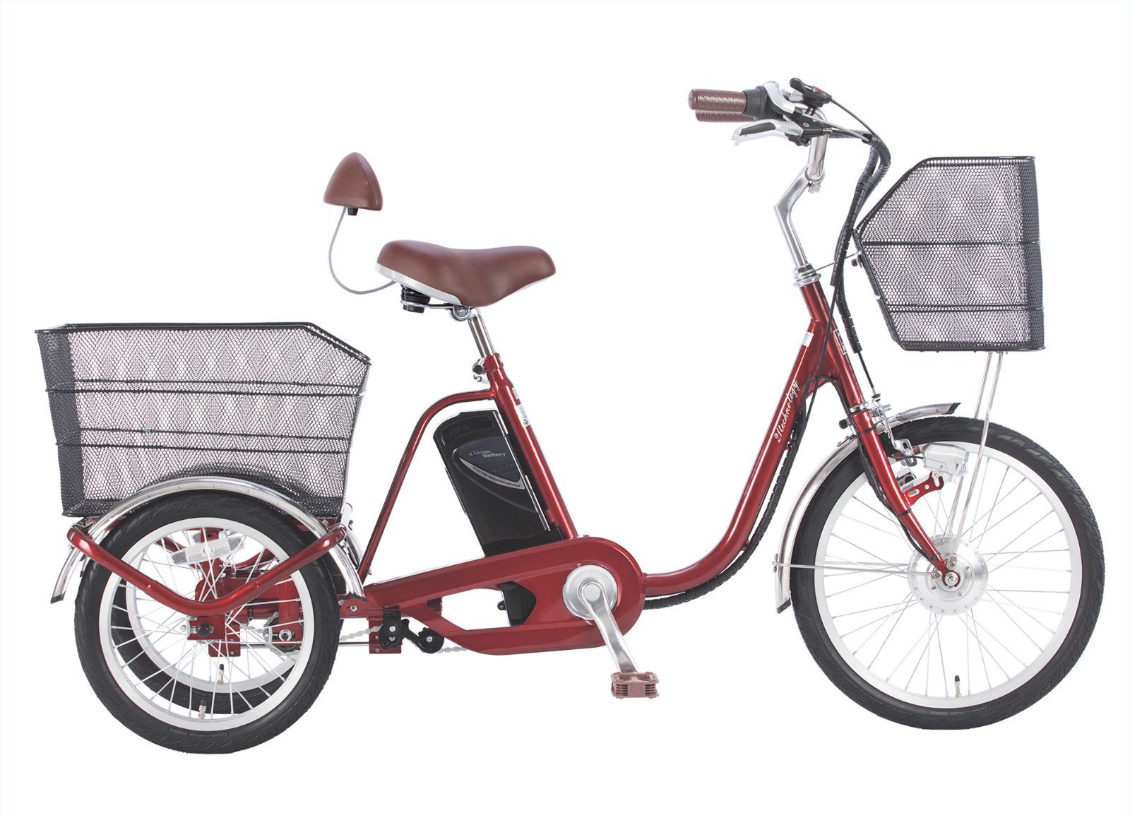 6時間限定！15％OFF！】新品☆送料無料 電動アシスト三輪車 型式認定