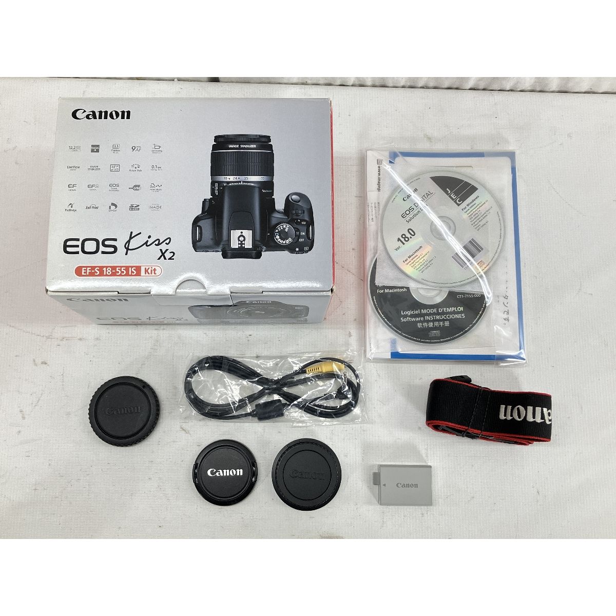 Canon EOS kiss M /18-55mm レンズキット 美品 CANON EOS M EF-M18-55