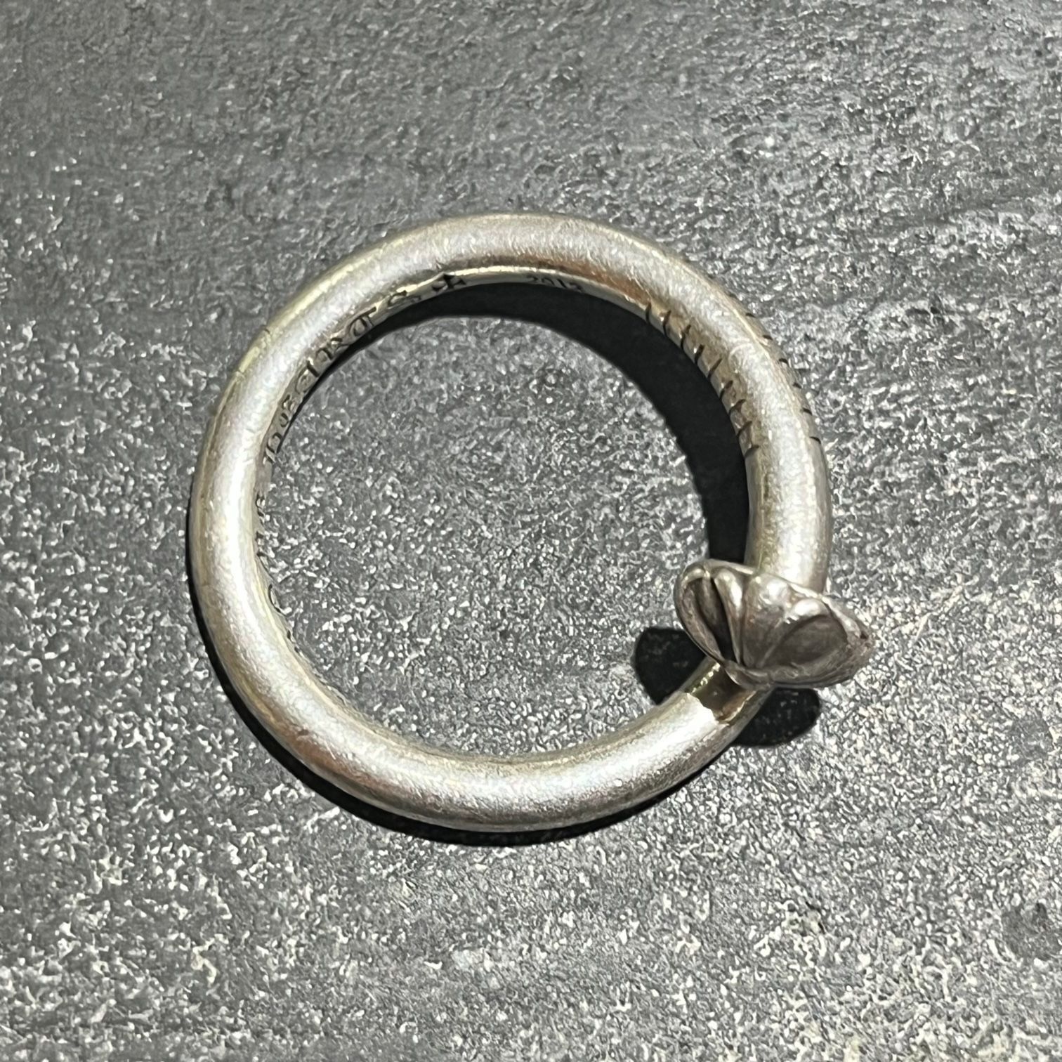 国内正規 保証書付き CHROME HEARTS Nail Ring Cross Ball ネイル