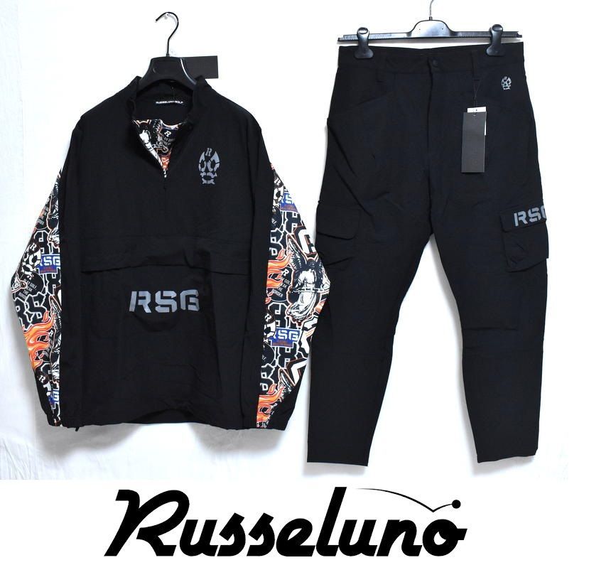 新品 RUSSELUNO GOLF ハーフジッププルオーバー パンツ セットアップ 5