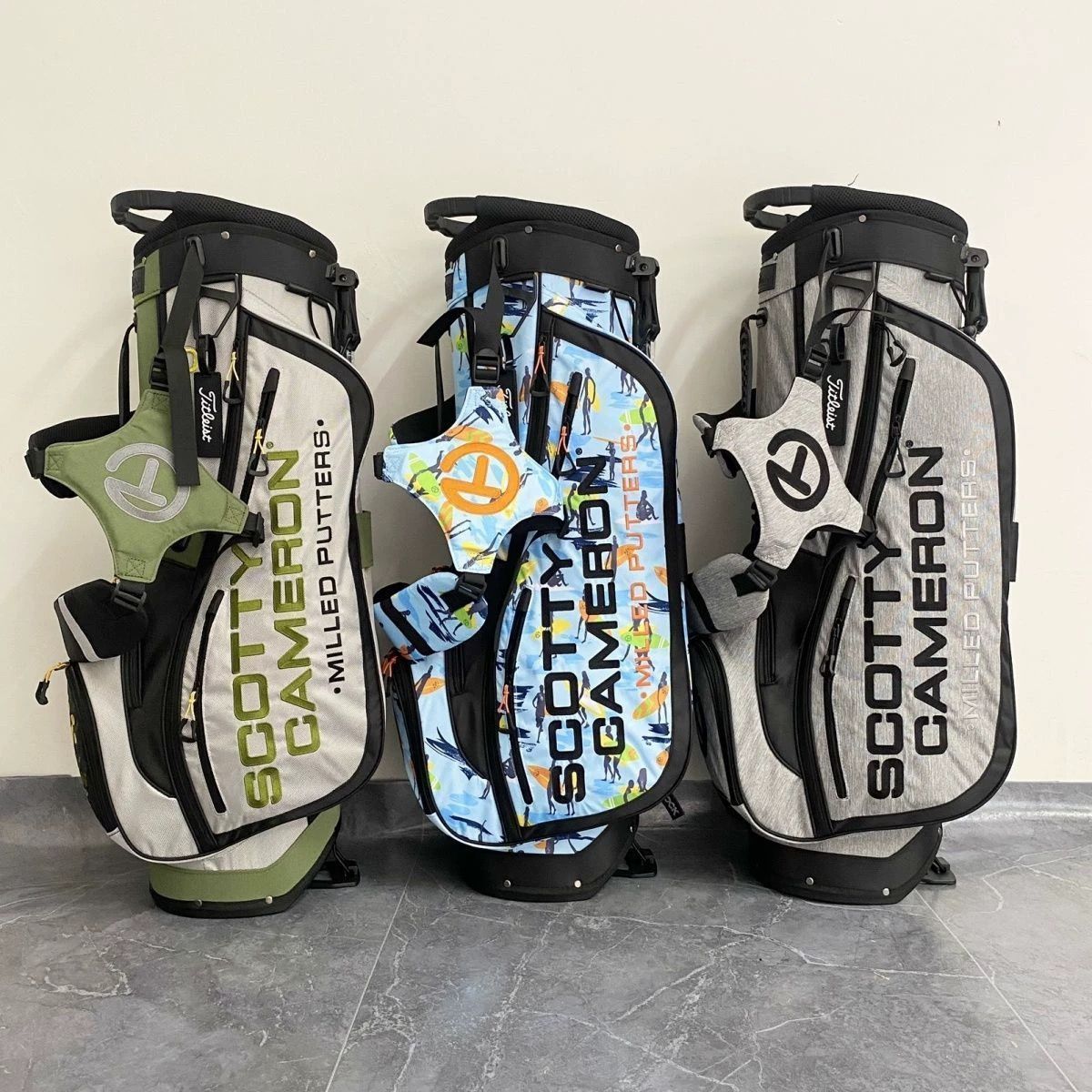 186124。スコッティキャメロン キャディバッグ ゴルフバッグ オレンジ