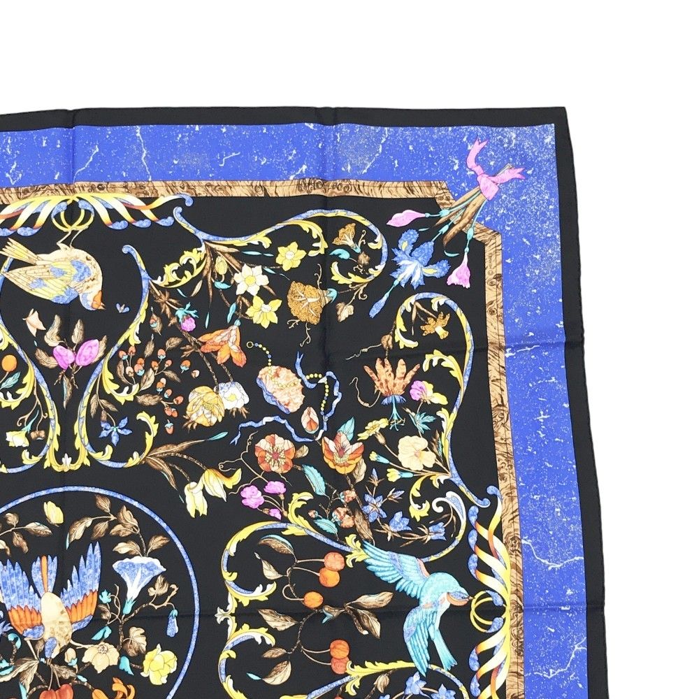 HERMES エルメス カレ90 東洋の石と西洋の石細工 シルク スカーフ