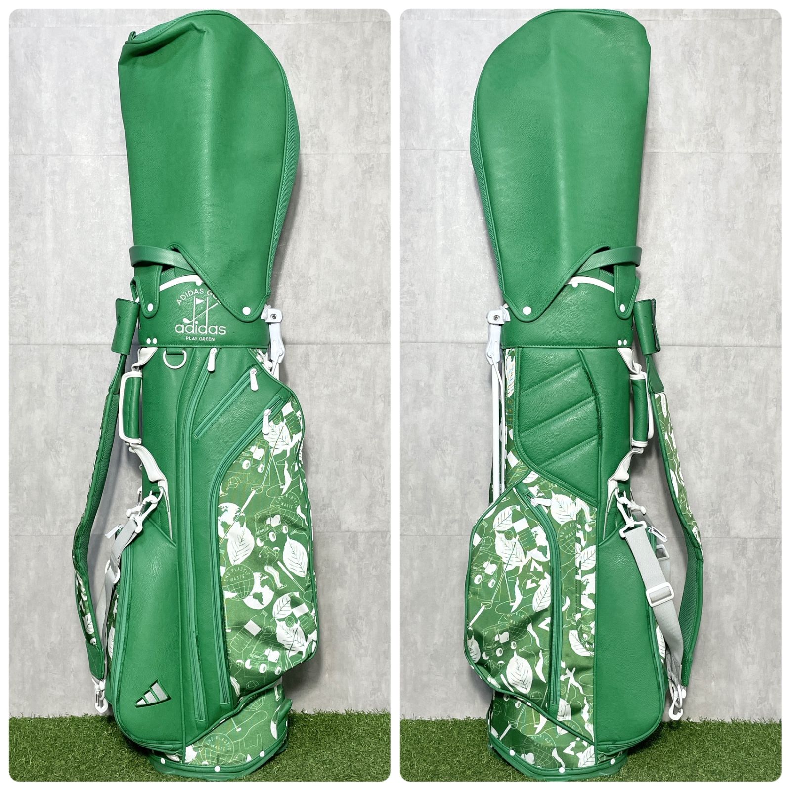 フード未使用】ADIDAS アディダス キャディバッグ ゴルフバッグ
