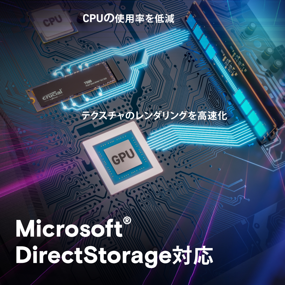 Crucial T500 1TB PCIe Gen4 NVMe M.2 SSD | CT1000T500SSD8 | Crucial JP