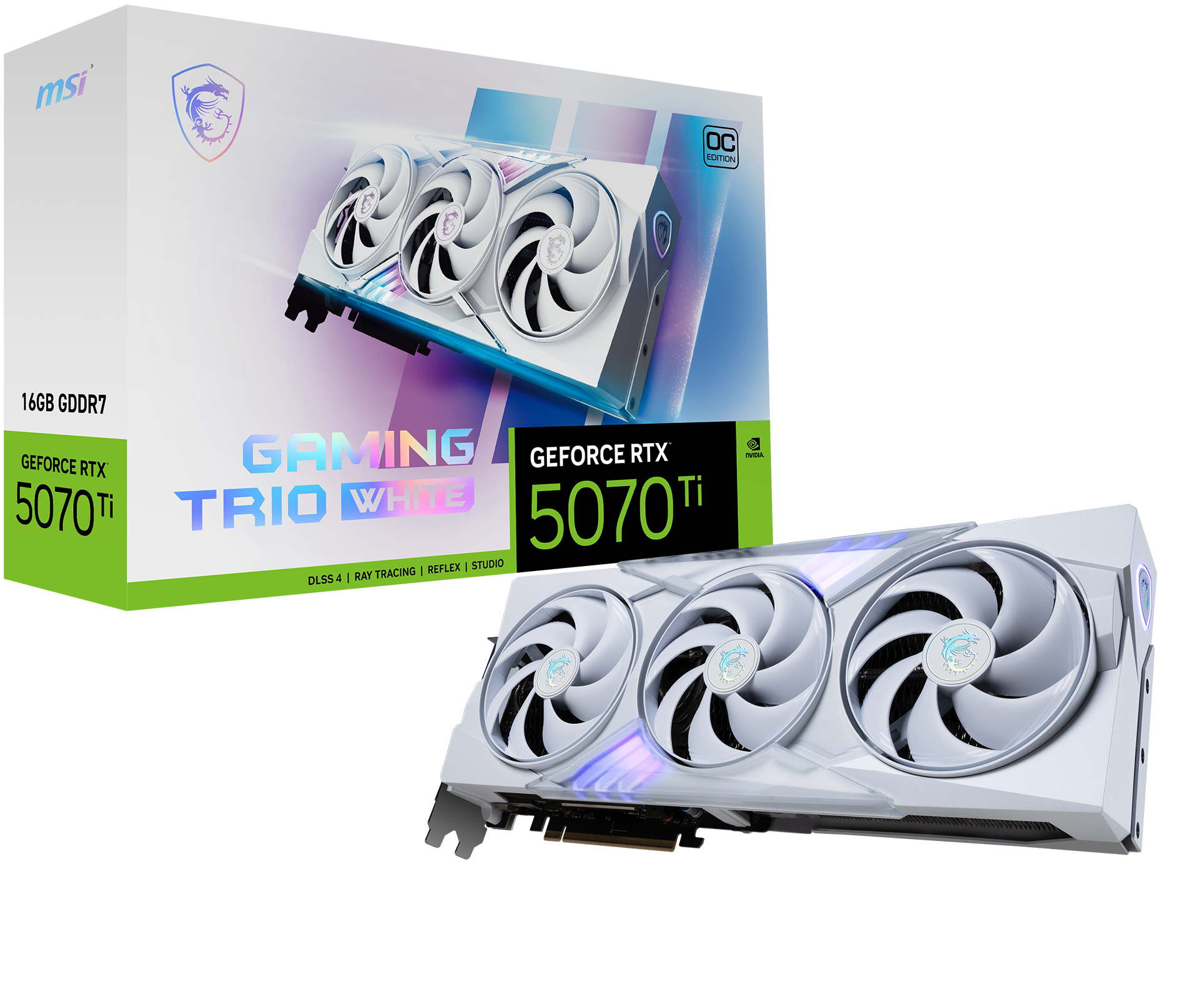 MSI GeForce RTX 5070 Ti 16G GAMING TRIO OC WHITE