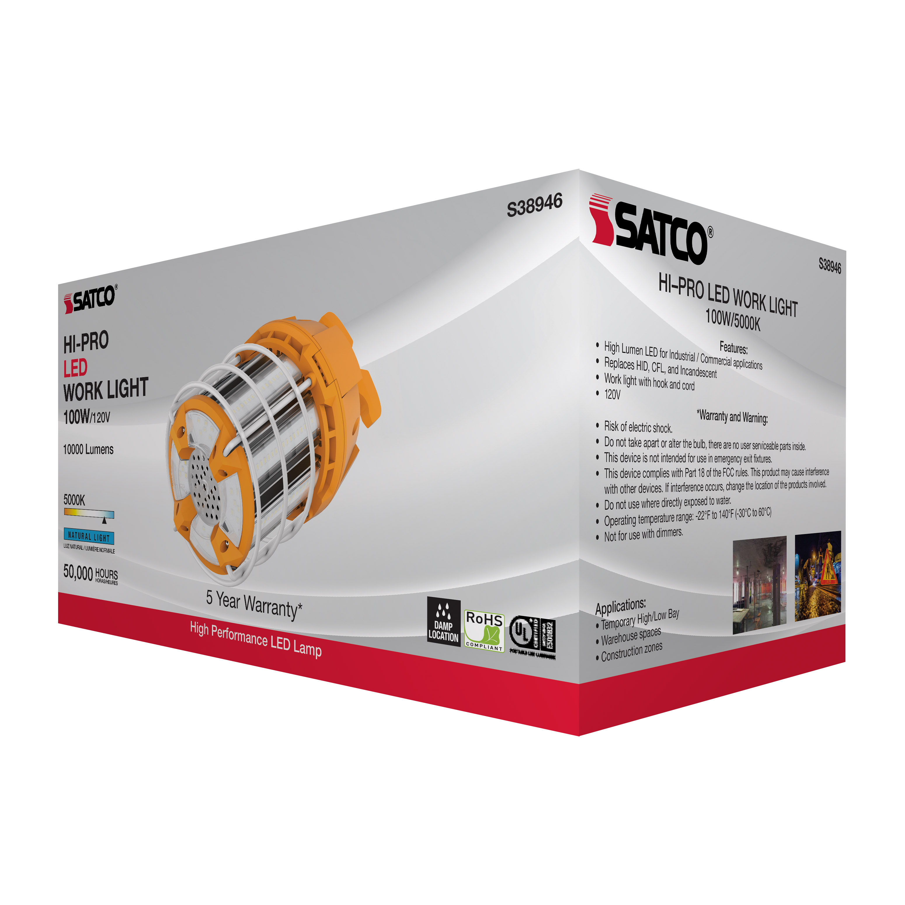 S38946 100W/LED/HID/TEMP/5K/120V