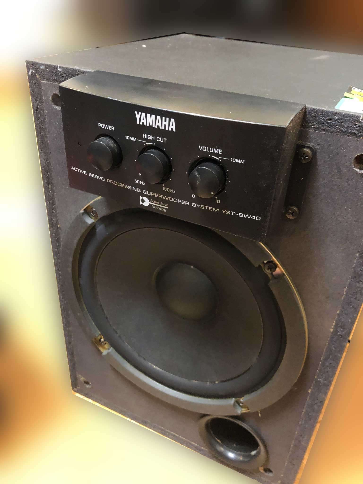 YAMAHA YST-SW40 音が出ない。分解。スーパーウーファー(サブ