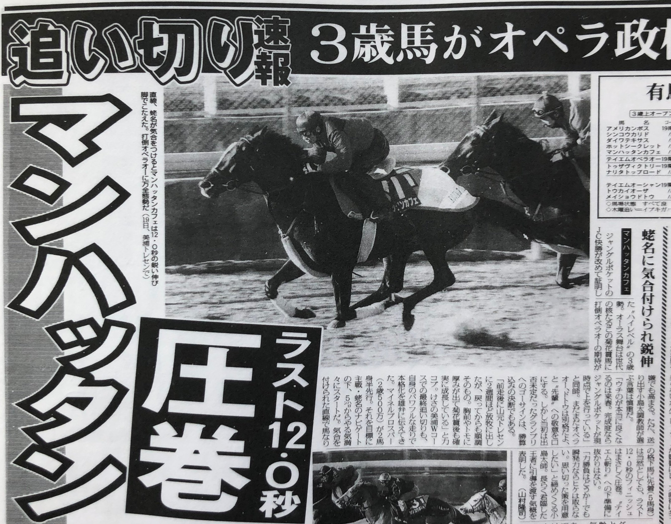 ウマ娘」の〝異界を行く者〟。秒で天下を取ったマンハッタンカフェを