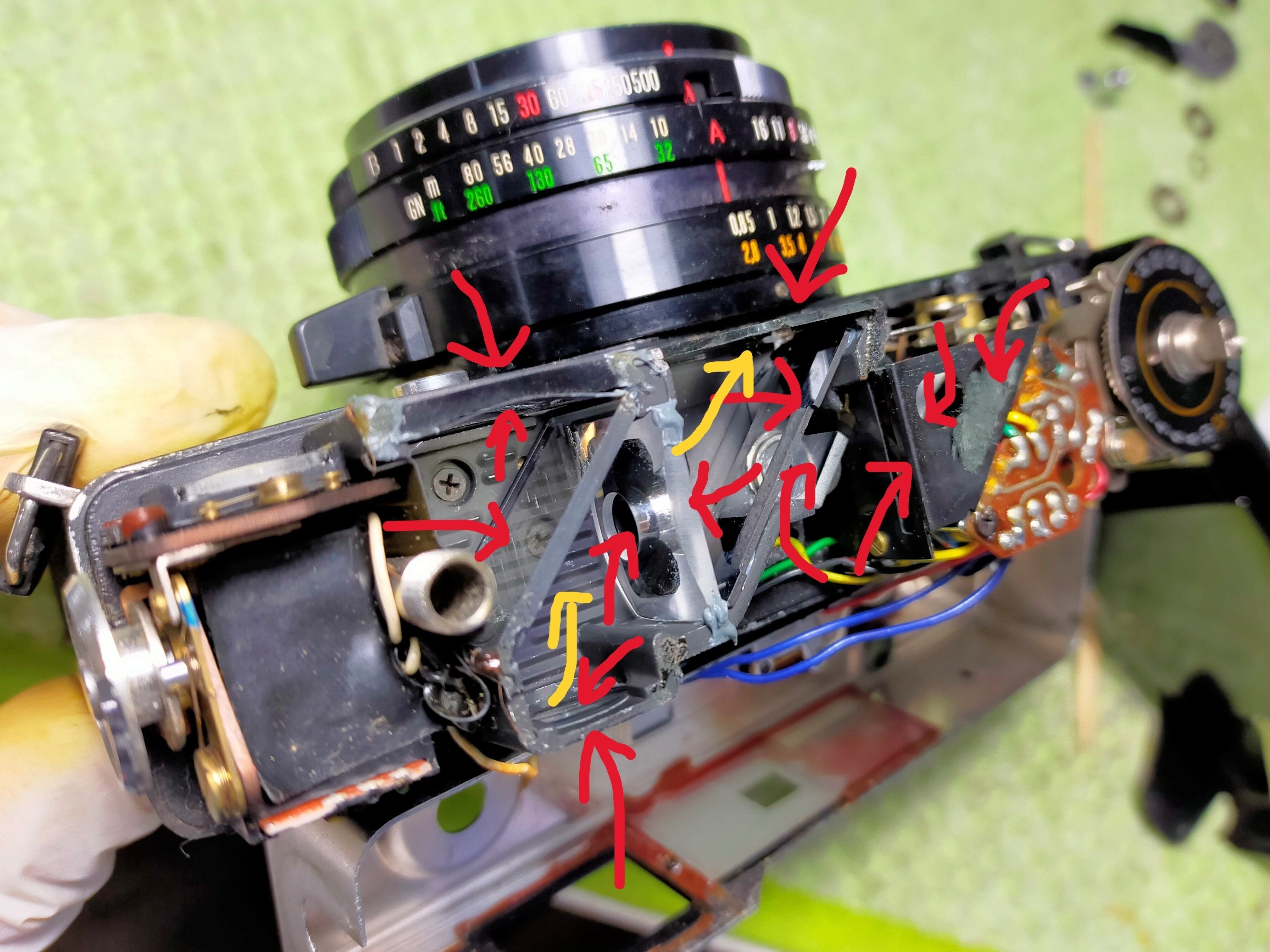 オリンパス 35 UCの分解｜フィルムカメラ修理のアクアカメラ