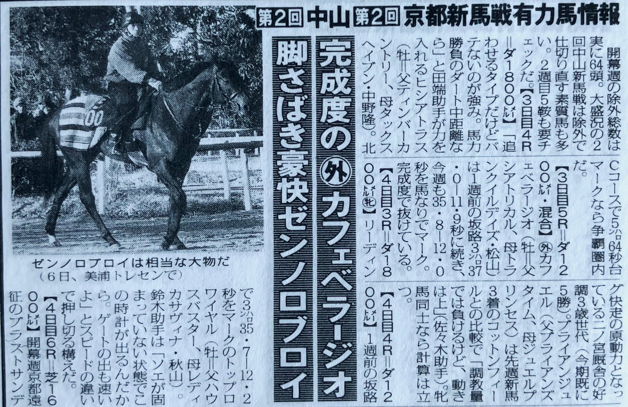 ウマ娘」では物静かな愛書家！ゼンノロブロイを「東スポ」で振り返る