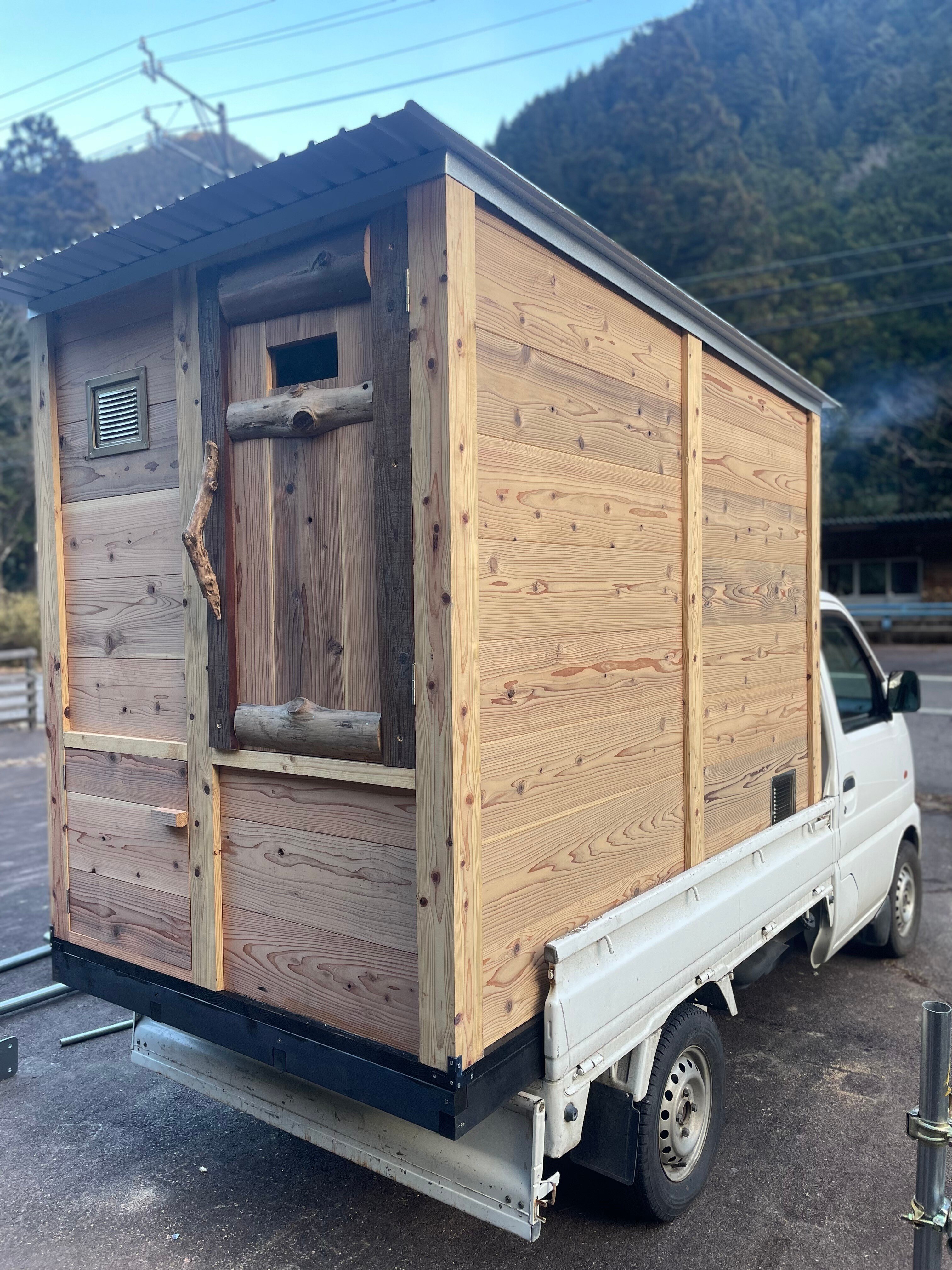 軽トラの荷台に『keitora sauna』を造った話｜ITADORI SAUNA｜岐阜県関市