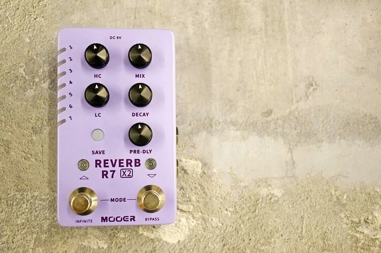 14タイプのハイクオリティリバーブをコンパクトに！Mooer R7 X2 REVERB