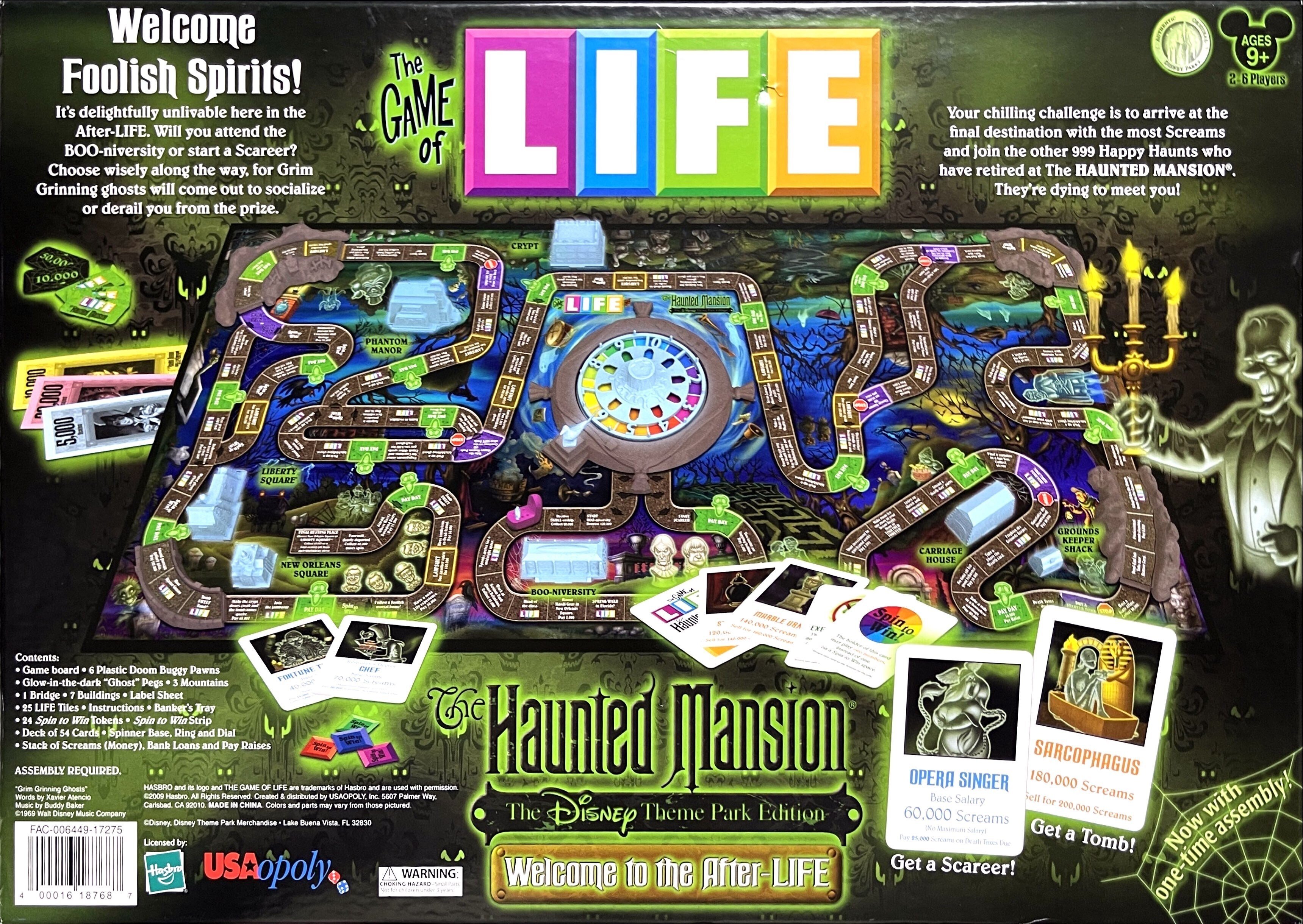 ボードゲーム紹介！】The GAME of LIFE Haunted Mansion(人生ゲーム