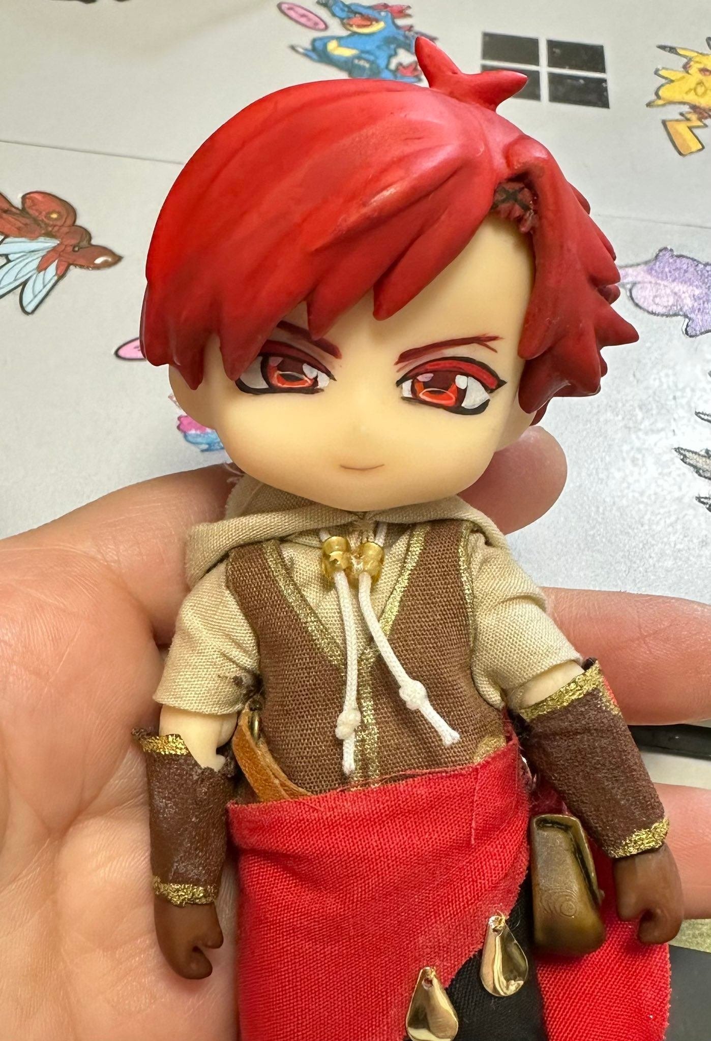 ねんどろいど】オリキャラの髪パーツ改造したよ！【カスタム】｜やまかし