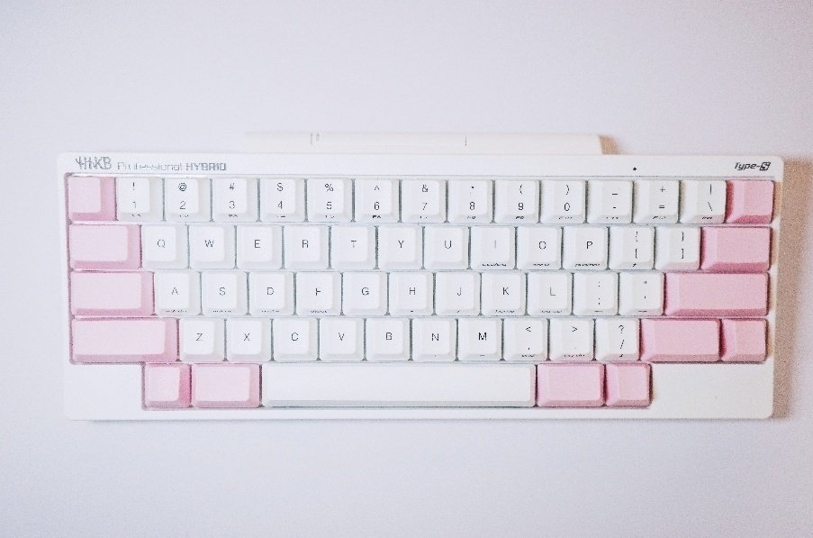 HHKB雪モデルを桜色に！【数量限定 第一弾 桜キーキャップトップセット