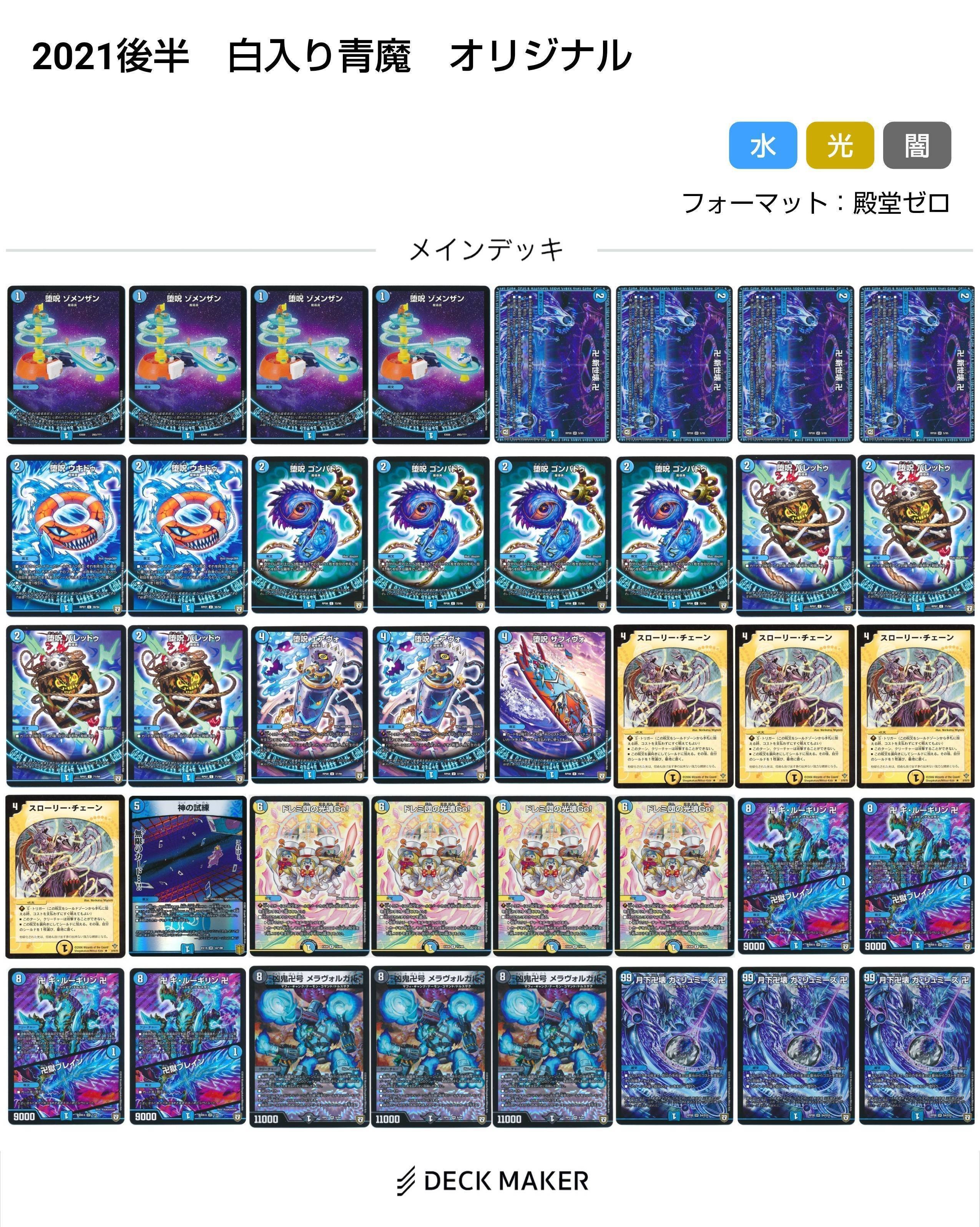 青魔導具変遷(2018～2024)【DMデッキヒストリー#2】｜れもん