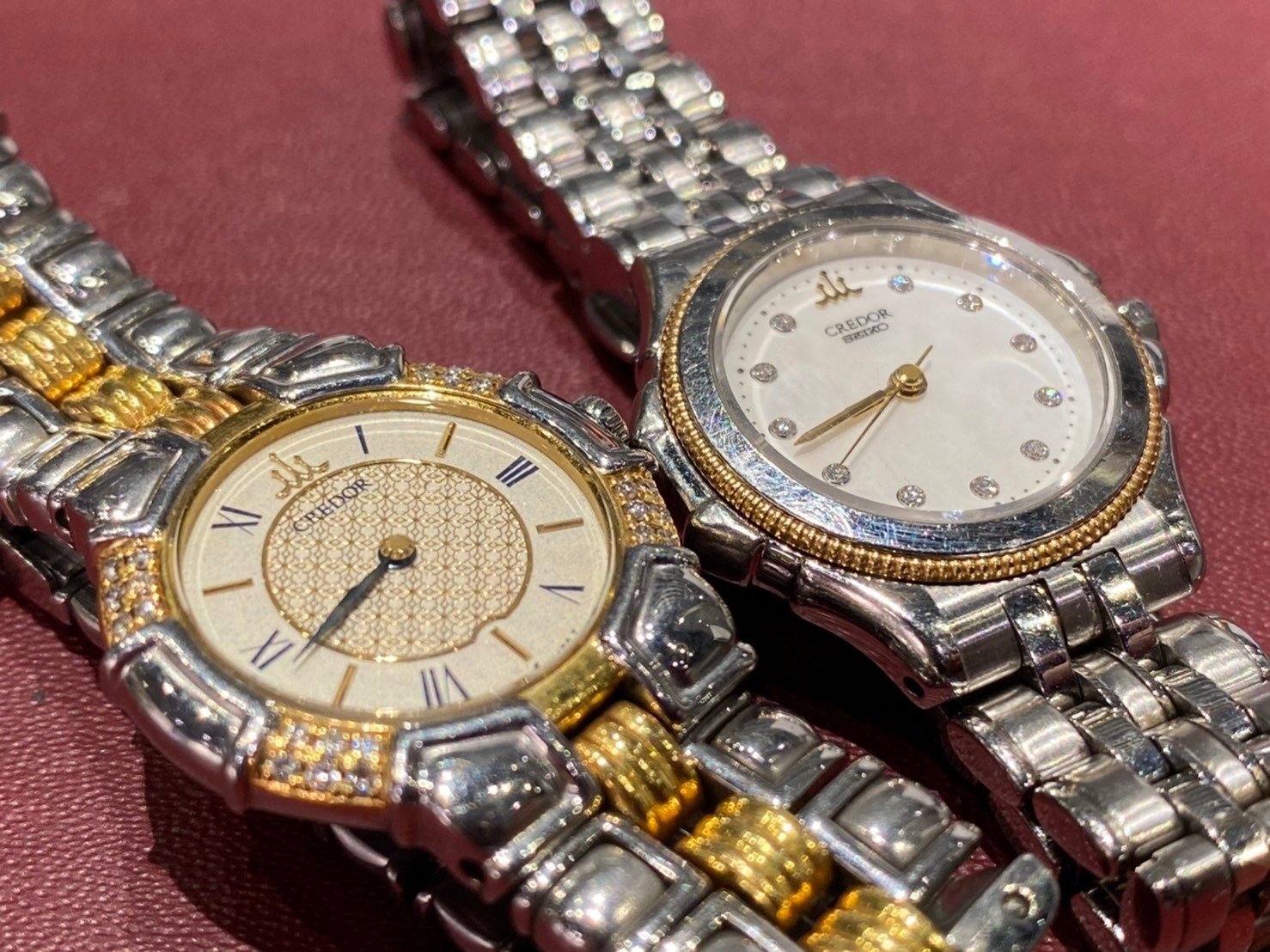 1円 セイコー 5931-5410 クレドール 14K⁄SS ゴールド文字盤 ボーイズ