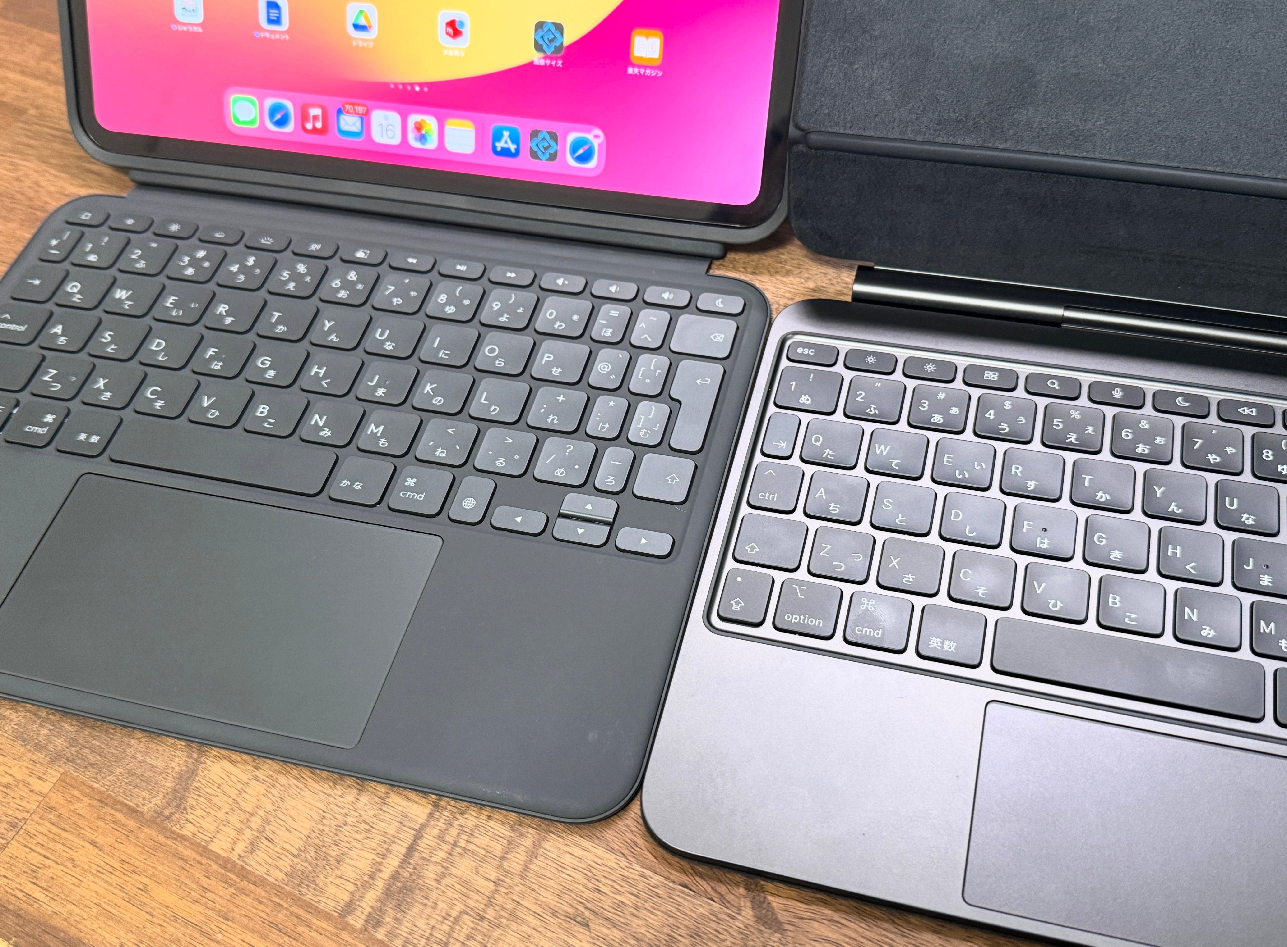 iPad Pro M4の最強キーボード対決：Magic Keyboard vs. Combo Touch