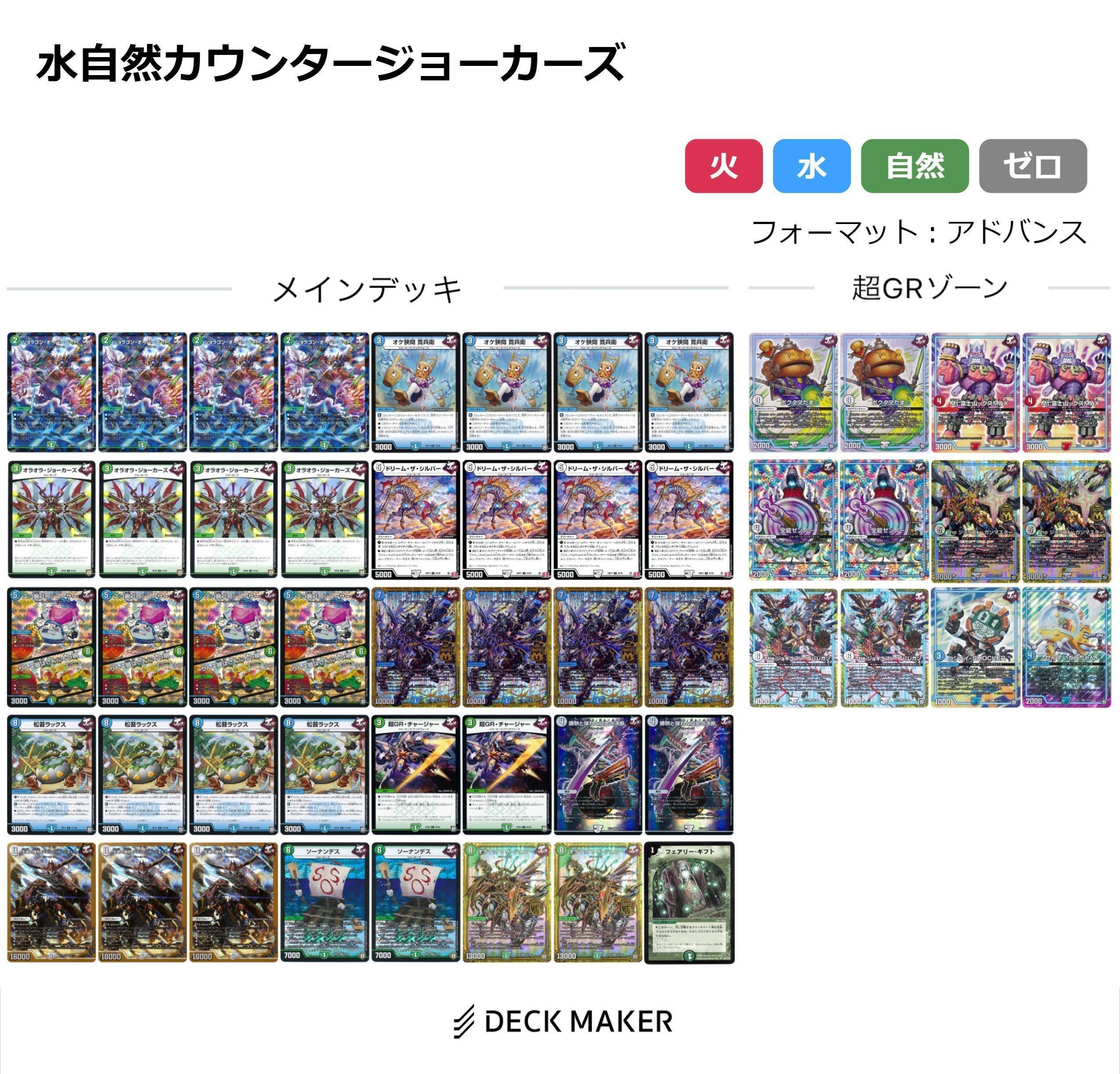 水自然カウンタージョーカーズ【デッキ紹介】｜いづな