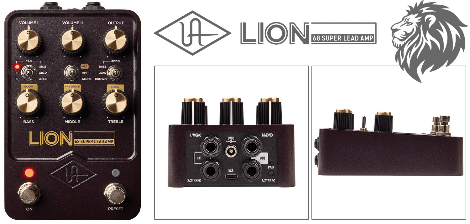 プレキシ・アンプのトーンを忠実に再現する「UAFX Lion '68 Super Lead