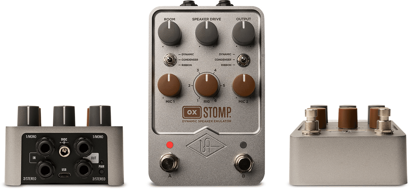 完璧にマイキングされたギタートーンを瞬時に得られる「UAFX OX Stomp