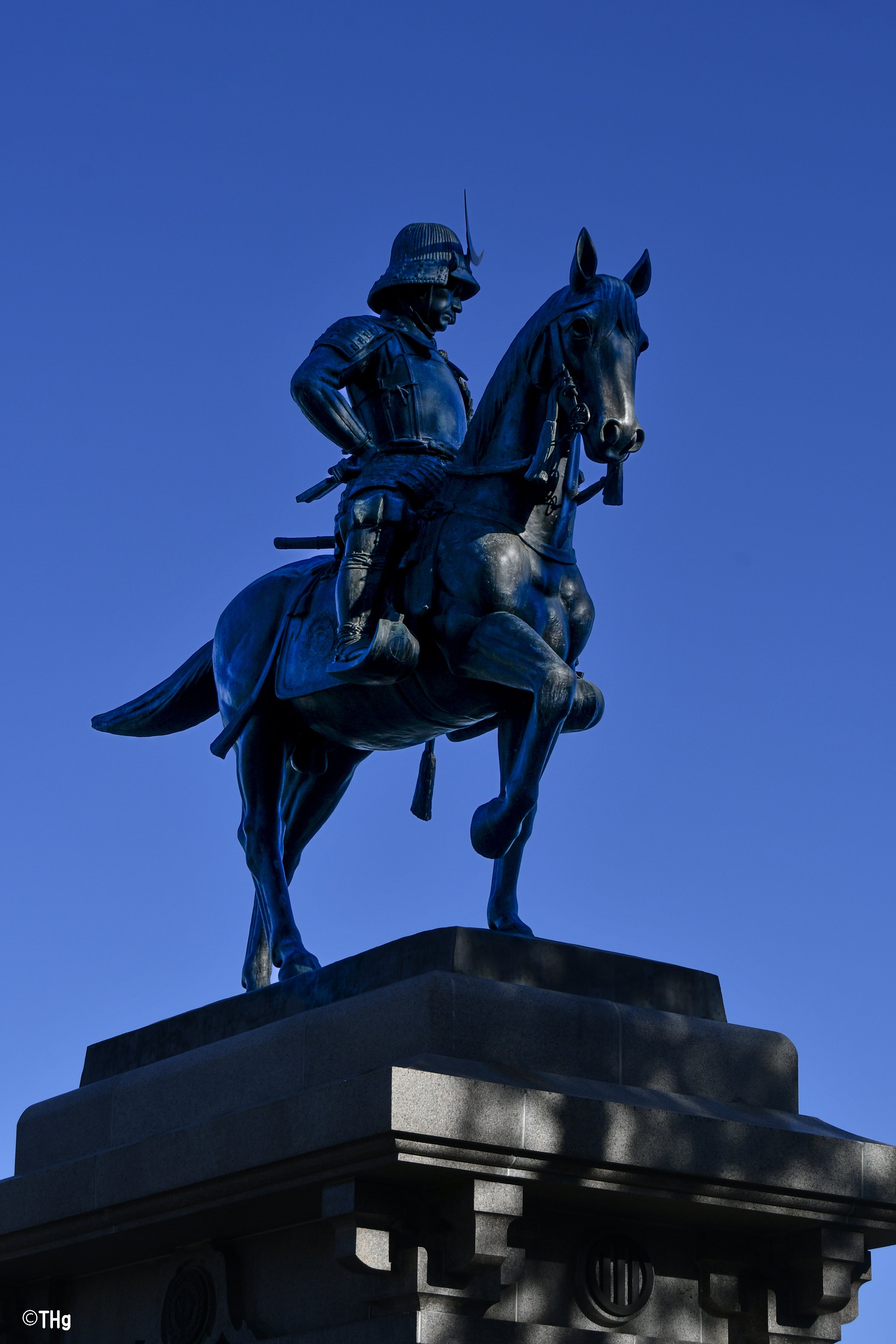 伊達政宗騎馬像（仙台城跡）｜taka