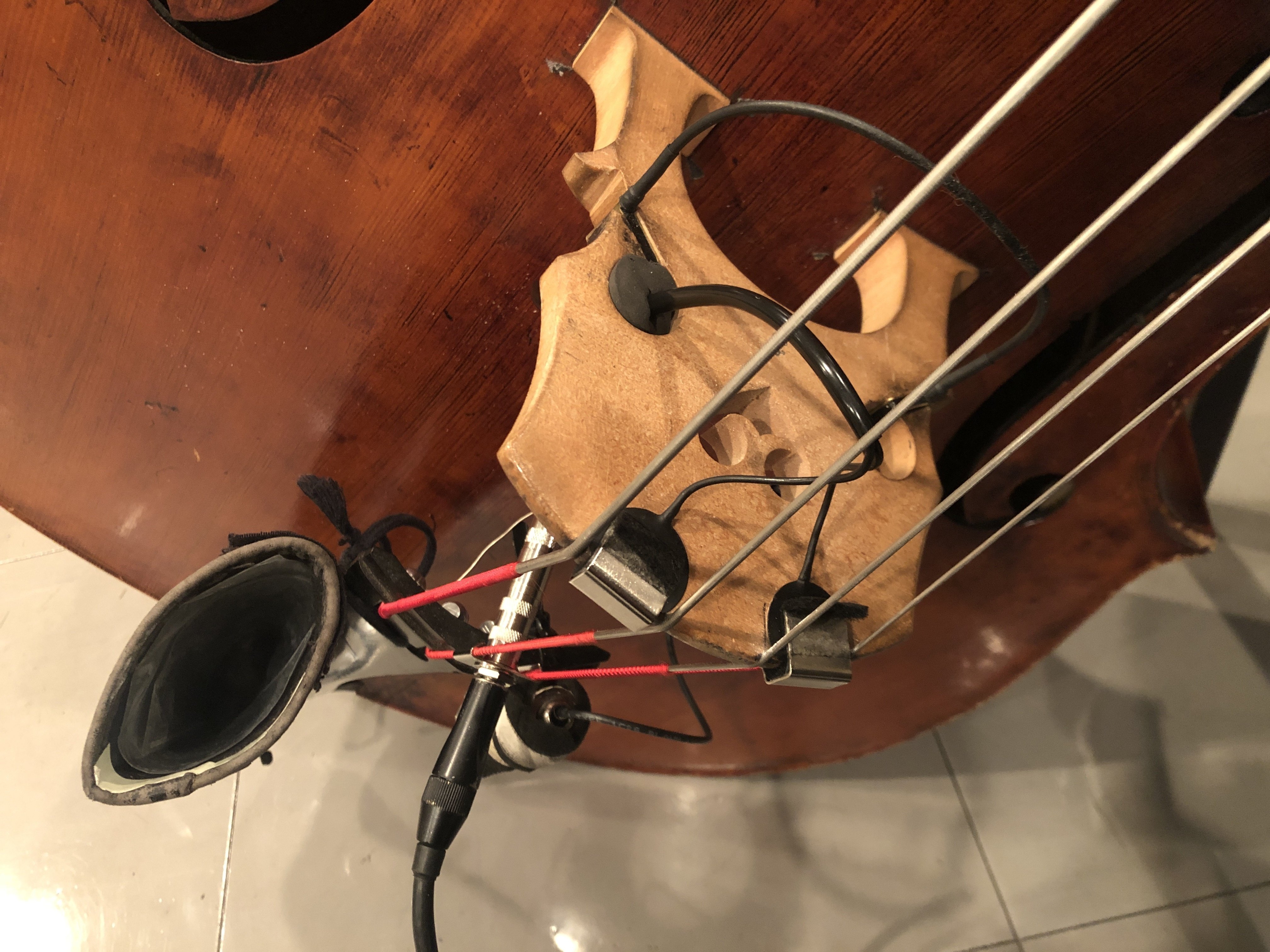 コントラバスのピックアップ｜水谷浩章